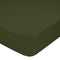 Happy Friday Basic Fitted sheet Olive green