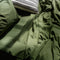 Happy Friday Fitted sheet Basic 200x200x32 cm (Emperor) Olive green