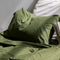 Happy Friday Basic Pillow cover Olive green