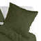 Happy Friday Basic Pillow cover Olive green