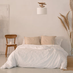 Happy Friday Basic Duvet cover White