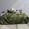 Happy Friday Basic Duvet cover Olive green