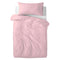 Happy Friday Basic Duvet cover set cot 2 piece Pale rose