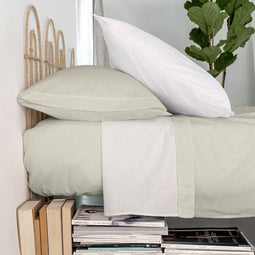 Happy Friday Basic Bed sheet Beige