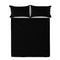 Happy Friday Basic Bed sheet Black