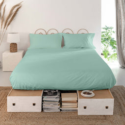 Happy Friday Basic Bed sheet Mint