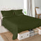 Happy Friday Basic Bed sheet Olive green