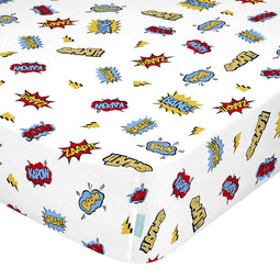 Happy Friday Fitted sheet Bat 70x140x14 cm (Cot bed) Multicolor