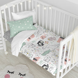 Happy Friday Best buddies Duvet cover set cot 2 piece
