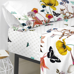 Happy Friday Birds of paradise Fitted sheet