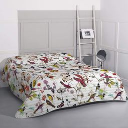 Happy Friday Birds of paradise Bedspread