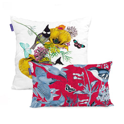 Happy Friday Birds of paradise Cushion cover 50x50 + 50x30 cm
