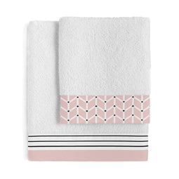 Happy Friday Blush Towel set Pack of 2