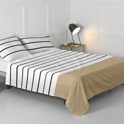 Happy Friday Blush sand Bed sheet