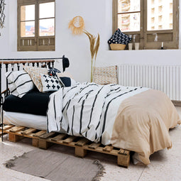 Happy Friday Blush sand Duvet cover