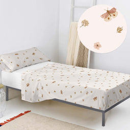 Happy Friday Sheet set 2 pieces Butterfly 180x270 cm (Single) Multicolor
