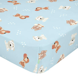 Happy Friday Fitted sheet Camping 90x200x32 cm (Single) Multicolor