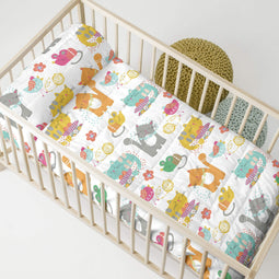 Happy Friday Cat & mouse Bedspread Cot 100x130 cm