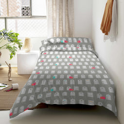 Happy Friday Cat & mouse (D) Duvet cover set 2 pieces 155x220 cm (Single)