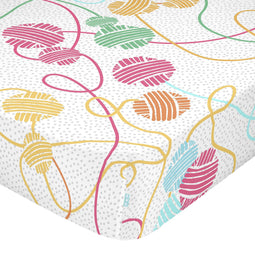 Happy Friday Cat & mouse Fitted sheet