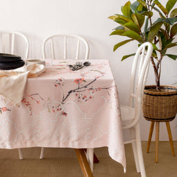 Happy Friday Tablecloth Chinoiserie rose 145x350 cm Multicolor