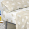Happy Friday Clouds Fitted sheet Beige