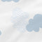 Happy Friday Clouds Cushion 50x50 cm Blue
