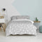 Happy Friday Clouds Duvet cover set 2 piece Grey