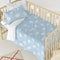 Happy Friday Clouds Duvet cover set cot 2 piece Blue