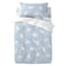 Happy Friday Clouds Duvet cover set cot 2 piece Blue