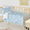 Happy Friday Clouds Duvet cover set cot 2 piece Blue