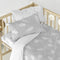 Happy Friday Clouds Duvet cover set cot 2 piece Grey