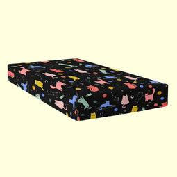 Happy Friday Cosmic cats Fitted sheet