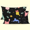 Happy Friday Cosmic cats Pillow cover