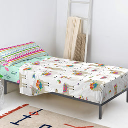 Happy Friday Cute llamas Sheet set 2 piece