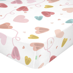 Happy Friday Fitted sheet Dancing 90x200x32 cm (Single) Multicolor
