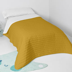 Happy Friday Dash Bedspread Mustard