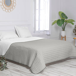 Happy Friday Dash Bedspread Grey