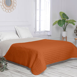 Happy Friday Dash Bedspread Terracotta