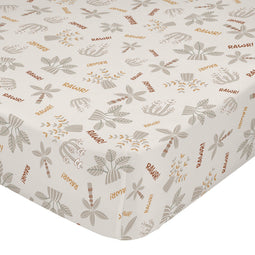 Happy Friday Dino family Fitted sheet