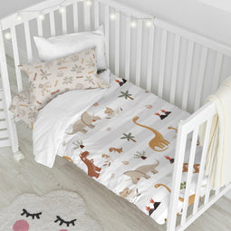 Happy Friday Dino family Duvet cover set cot 2 pieces