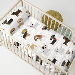 Happy Friday Dogs Bedspread Cot 100x130 cm