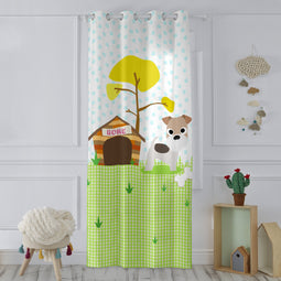 Happy Friday Dogs Curtain 140x265 cm