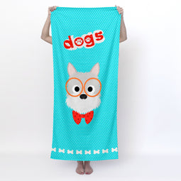 Happy Friday Dogs Towel 70x150 cm