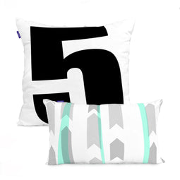 Happy Friday Five Cushion cover 50x50 + 50x30 cm