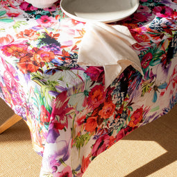 Happy Friday Flowery Tablecloth