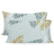 Happy Friday Foliage mint Pillow cover