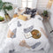 Happy Friday Foliage Duvet cover
