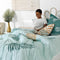 Happy Friday Foliage mint Duvet cover