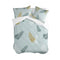 Happy Friday Foliage mint Duvet cover